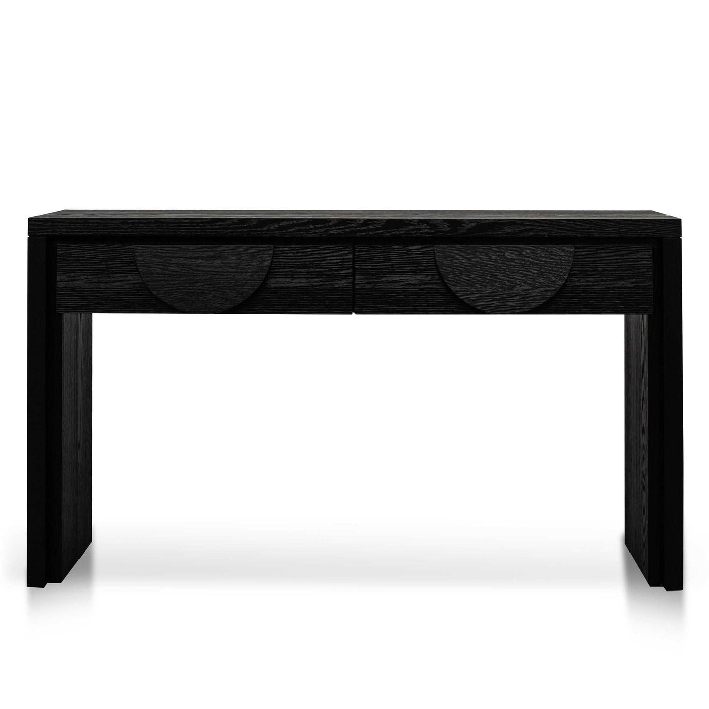 1.4m Console Table - Textured Espresso Black