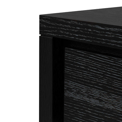 1.4m Console Table - Textured Espresso Black