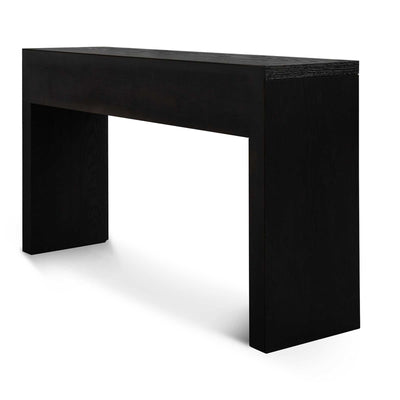 1.4m Console Table - Textured Espresso Black