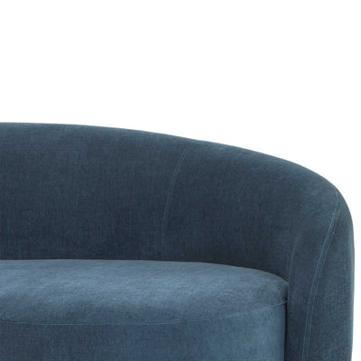 3 Seater Fabric Sofa - Dusty Blue