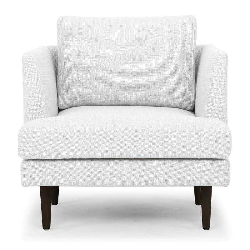 Armchair - Light Texture Grey - Black Legs