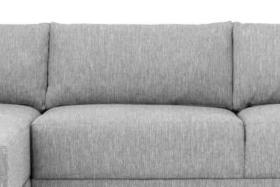 3 Seater Left Chaise Sofa - Graphite Grey