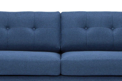 3 Seater Fabric Sofa - Navy