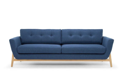 3 Seater Fabric Sofa - Navy