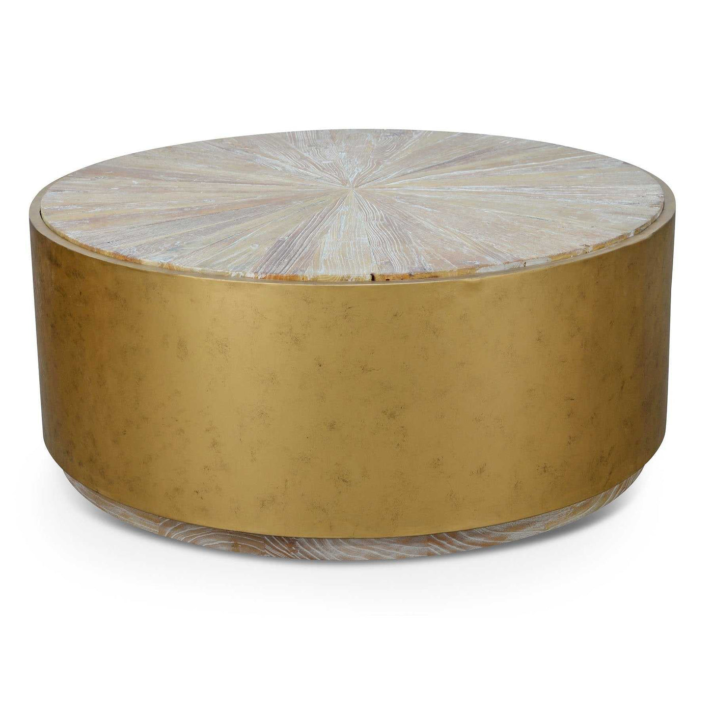 1m Round Elm Coffee Table