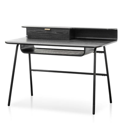 Wooden Home Office Desk - Black