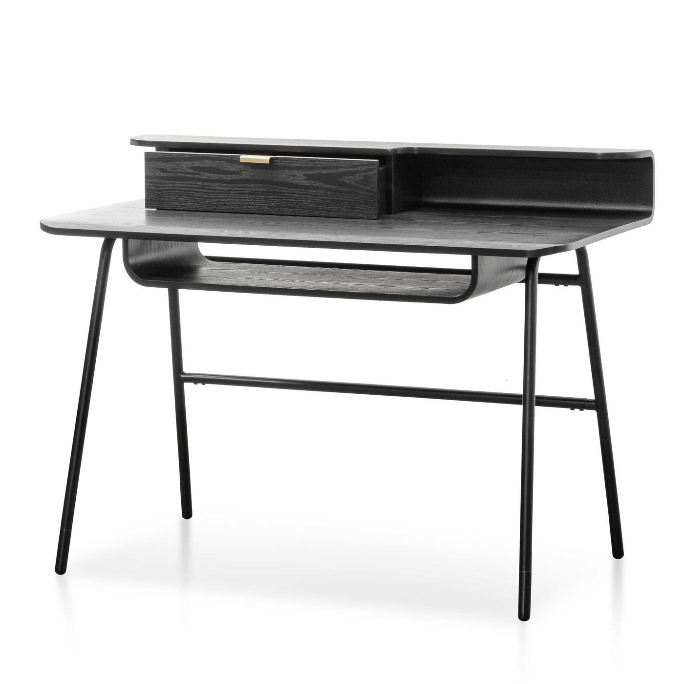 Wooden Home Office Desk - Black