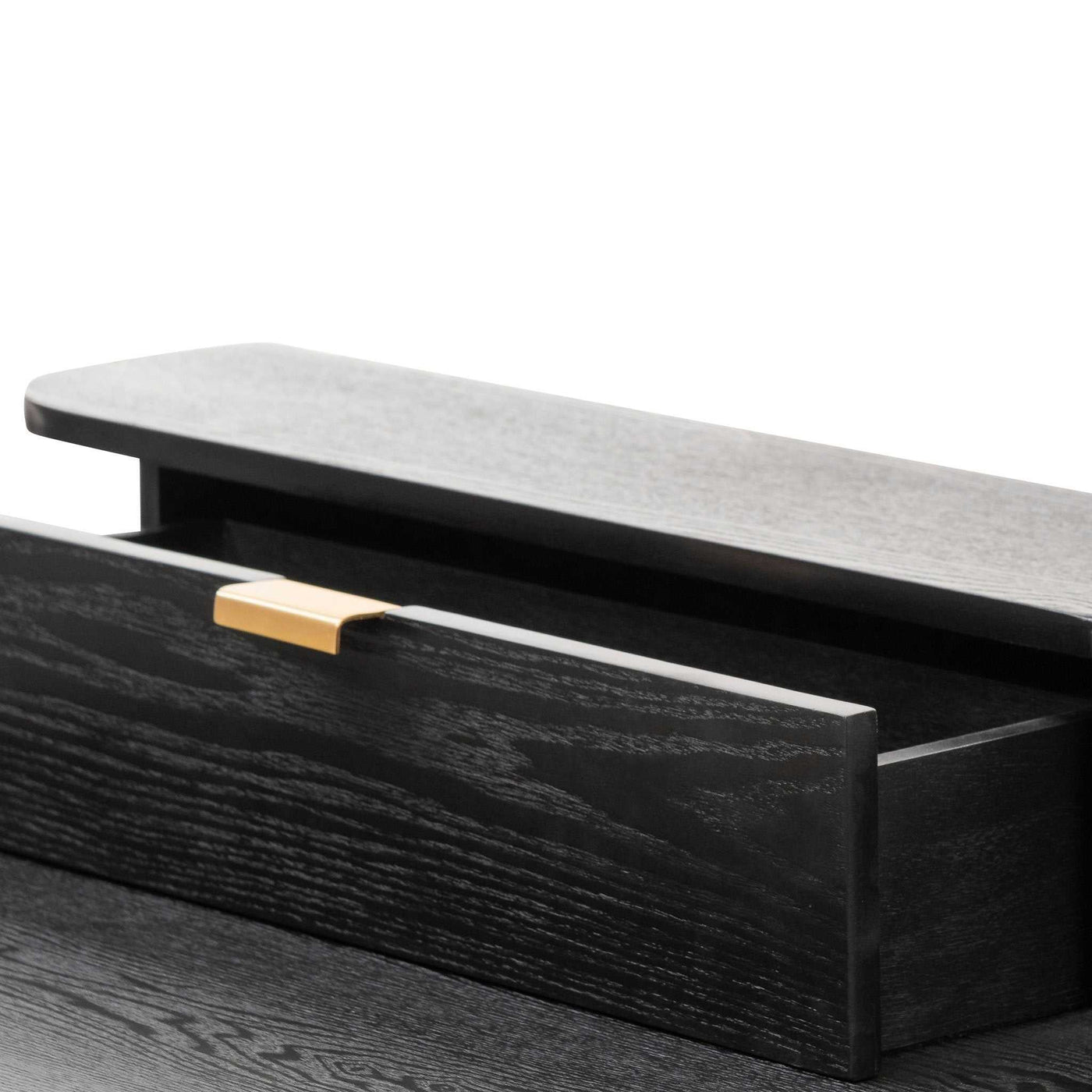 Wooden Home Office Desk - Black